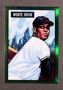 2017 Bowman Chrome 1951 Reproductions Retail Green Refractor #3 Monte Irvin /99
