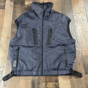 ROFFE 3M- Large Navy Blue Thermal Insulation Full Zip Vest RN39363- Pre-owned - Picture 1 of 10