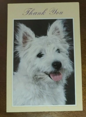 Images & Editions blank Thank you Card, cute puppy - Image 1 of 2
