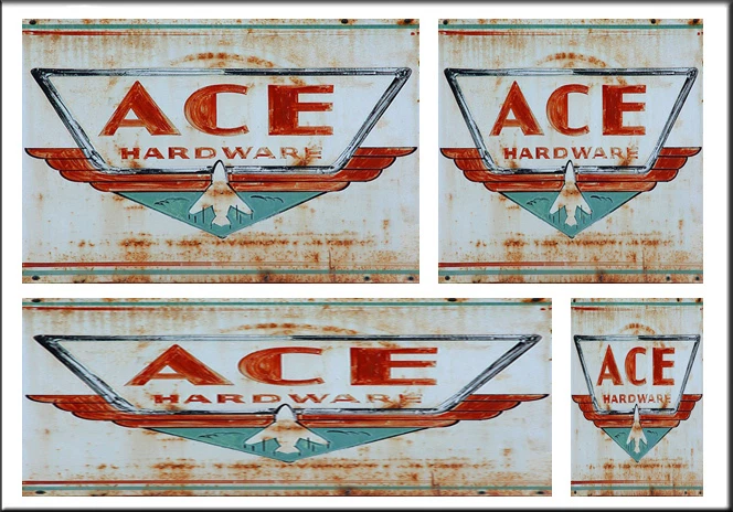 ACE HARDWARE STORE SIGNS HO SCALE WATERSLIDE BUILDING DIORAMA LAYOUT SIGNS HO100 - Image 1 of 1