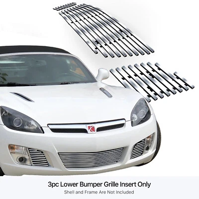 Se adapta a 2007-2009 2008 Saturn Sky Red Line parachoques cromo billet parrilla inserto Foto 1 de 4