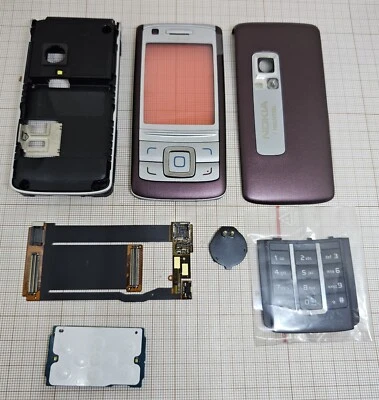 Original 100% Nokia 6280 Full  Cover Dark Plum + keypad latin NEW EOL ITEM - Image 1 of 2