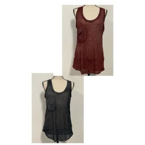 Juego de 2 camisetas sin mangas ligeras Grayson Threads rojas y negras talla M - Imagen 1 de 12