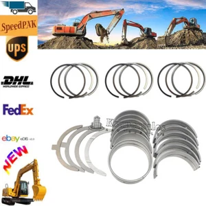 D750 Metal Kit + Piston Rings For Kubota D750 D750B Engine B5200 B7100 B5200D - Picture 1 of 8