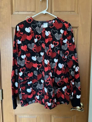 Cherokee Healthy Heart Scrub Jacket, XL - Image 1 of 2