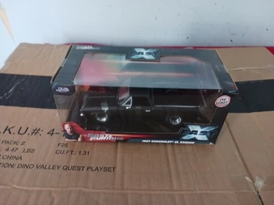 1967 CHEVROLET EL CAMINO BLACK FAST & FURIOUS SERIES 1/24 JADA TOYS FAST X NEW!! - Image 1 of 3