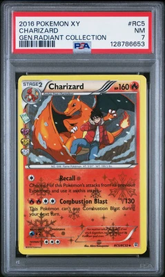 2016 Pokemon Xy Generations Radiant Collection Charizard #RC5 PSA 7 - Image 1 of 2