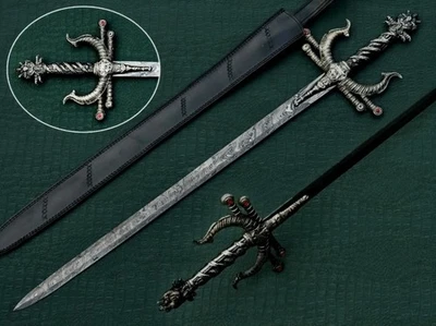 Handmade Damascus Blade 40" Long King Odin Sword of Norse mythology, Gungnir. - Image 1 of 4