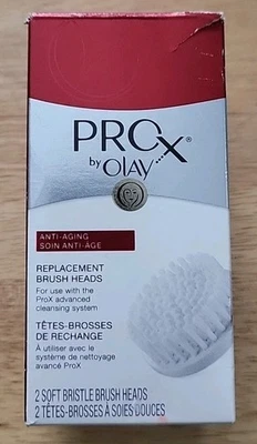Juego de 2 cabezales de cepillo de cerdas suaves de repuesto Olay ProX profesional antienvejecimiento Foto 1 de 4