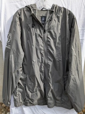 Volcom 600mm Hooded Full Zip Windbreaker Jacket Men's XL - Image 1 of 4