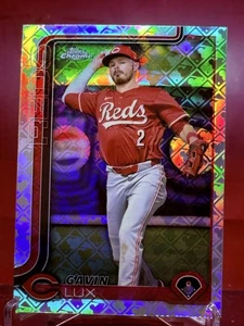 2025 Topps Chrome Logofractor Edition Gavin Lux #237 Cincinnati Reds - Picture 1 of 2
