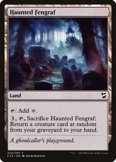 [MTG] Haunted Fengraf (254) (C18) LP-HP - Image 1 of 1