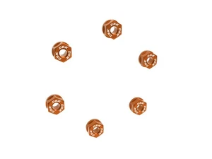 DBK KTM Super Duke 1290/1390 Kettenrad Flanschmuttern hinten M10x1,25 x6 - orange - Bild 1 von 1