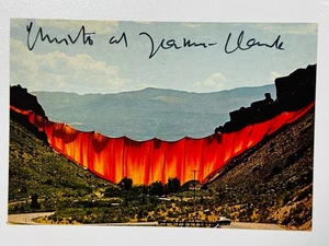 Christo & Jeane Claude Signed Original Postcard Art. The Gates’ Artist. - Picture 1 of 5