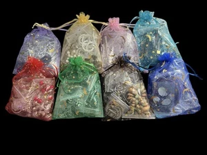 Un mezzo chilo, 0,5 libbre + borsa a mano Mystery lotto gioielli indossabili puliti con sacchetto! - Foto 1 di 4