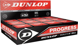 Dunlop Squashbälle Progress Rot, Für Freizeit- Und Hobbyspieler – Speed Mitte... - Picture 1 of 12