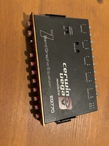 Cerwin-Vega EQ770 black 7 Band Graphic Equalizer USED UNTESTED EX FS - Picture 1 of 6