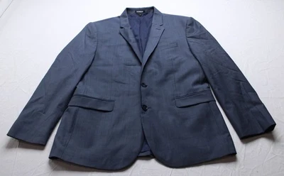 Chaqueta de traje Express para hombre extra ajustada mezcla de lana NC3 azul polvoriento talla 44R Foto 1 de 4