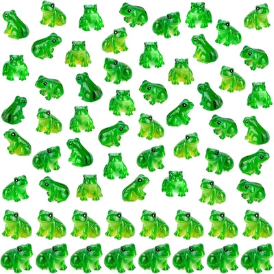 60 Stück Mini Harz Frösche grün Frösche Figuren Miniatur Tiere Gartendeko für - Bild 1 von 4