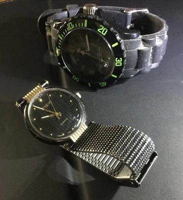 Lot 2 Men’s Wrist Watches Geneva And Sempre I Working New Battery - Image 1 of 3