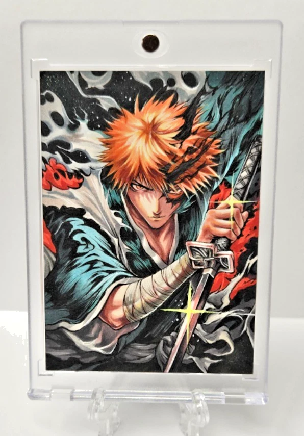 Bleach - Ichigo Kurosaki Sketch Card – Shinigami Form Zangetsu Sword - Image 1 of 3