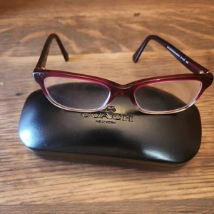 Marco de gafas Coach HC6089 para mujer rojo degradado 5484 con estuche - Imagen 1 de 10