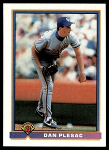 1991 Bowman Dan Plesac Milwaukee Brewers #34 - Picture 1 of 2