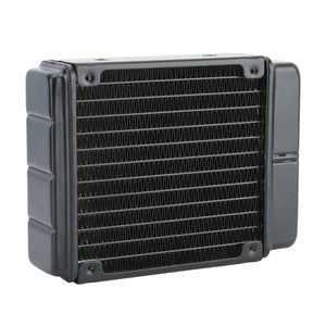 Water Cooling Radiator Double Core Heat Sink Computer Replacement Accessory F FY - Afbeelding 1 van 9