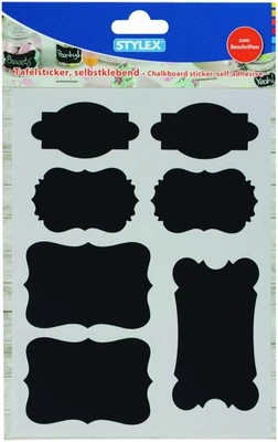 Stylex Tafelsticker 7 teilig verschiedene Größen und Formen selbstklebend - Bild 1 von 2