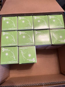 Lot of 14 Simply Conserve 9 Watt A19 LED Dimmable Lamps 800 Lumens Bulbs New - Picture 1 of 4