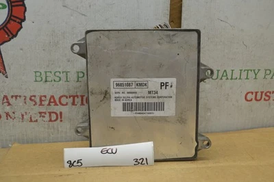 2007 Chevrolet Optra AT Engine Control Unit ECU 96851087 Module 321-8C5 - Image 1 of 4
