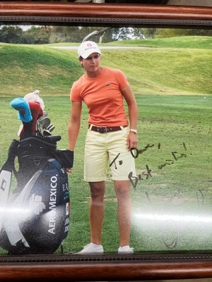  Lorena Ochoa  Autograph Photo 9x9.5 signed to Dave.  - Image 1 of 2