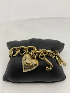 Juicy Couture Goldtone Heart Charm Bracelet - Picture 1 of 3