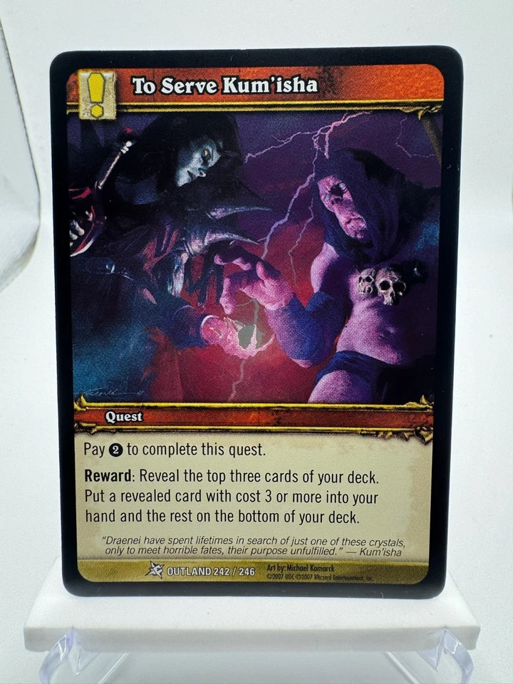 World of Warcraft TCG Foil Promo Fires of Outland To Serve Kum'isha - Image 1 of 1