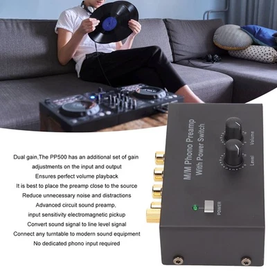 PP500P Phono Preamp Professional Low Noise Opera-tion Record Player Preamplifier - Bild 1 von 4