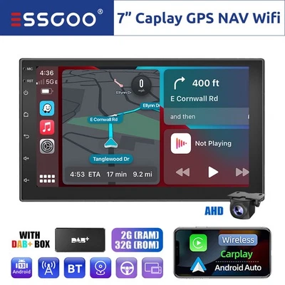 Android 13 7 Zoll DAB+ Carplay/Android Auto Autoradio 32G Touchscreen 2 DIN Kam - Bild 1 von 4