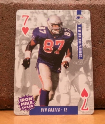 1994 BICYCLE NFL FOOTBALL CARD DITKA'S PICKS: BEN COATES NEW ENGLAND PATRIOTS - Image 1 of 2