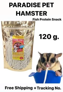 1X Paradise Pet Hamster Sugar Fish Protein Snack Glider Animal Teeth Care 120 g - Picture 1 of 3