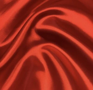 Tela satinada trasera crepe roja de 60"" de ancho vendida por yarda - Imagen 1 de 2