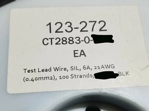 Cal Test CT2883-0 #21awg Silicone Test Lead Wire 1000V CAT III Black /25ft - Picture 1 of 5