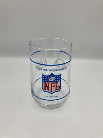 Vintage NFL AFC Central Division Oilers Steelers Bengals Browns Drinking Glass Cover