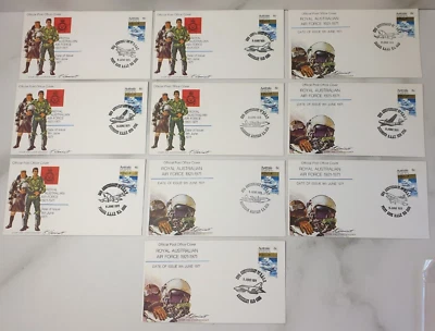 Royal Australian Air Force FDC Set Of 10 Military 1971 (Box No. 1) - image 1 of 4