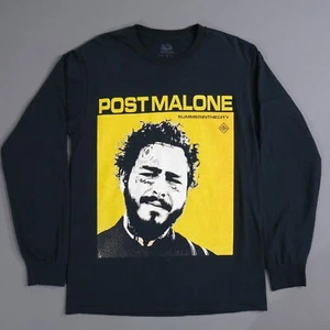 Post Malone Tour T Shirt Long Sleeved 2019 Black Size Small Summer City - Picture 1 of 12