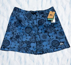 NWT-Quiksilver Youth/Boys (XL-16) Ocean Mix 14" Volley Board Short Swim Trunks - Picture 1 of 15