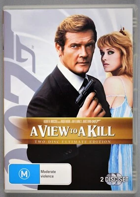 A VIEW TO A KILL ROGER MOORE WALKEN 1985 BOND 007 Ultimate Ed 2 Disc Set Aus DVD - Image 1 of 4