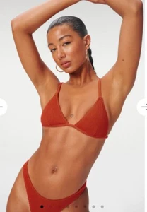 Top de bikini Good American Always Fit triángulo en canela 2XL - Imagen 1 de 7