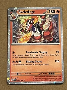 2023 POKEMON - SCARLET & VIOLET - SKELEDIRGE - COSMOS HOLO 038/198 - Picture 1 of 2