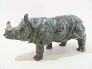 FIGURA/FIGURA DE ANIMAL/ZOO DE ZOOLÓGICO TIMPO DE COLECCIÓN DE PLOMO ""RHINO"". 1:32. ORIGINAL. BUENO. - Imagen 1 de 6