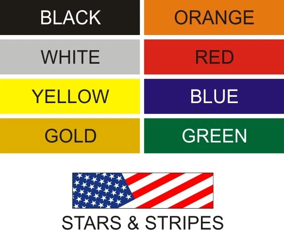 Reflective Firefighter Helmet Stripes. USA Flag Set of eight - Image 1 of 1