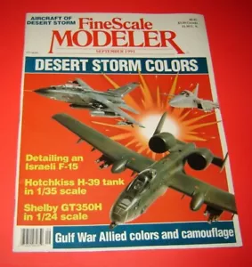 Fine Scale Modeler September 1991 Desert Storm Colors - Imagen 1 de 1